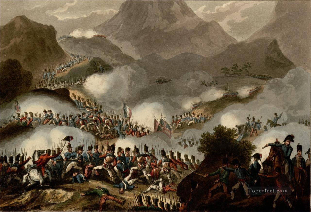 William Heath Batalla de los Pirineos 28 de julio de 1813 Guerra militar Pintura al óleo